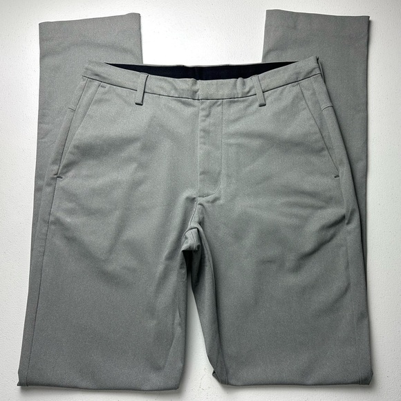 Ministry Of Supply Velocity Dress Pant Mens 30x34 Tall Performance Gray Slim Lux
